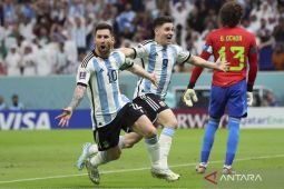 Piala Dunia 2022 - Lionel Messi kini punya Alvarez sebagai partner andalan di lini depan