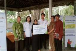 BPJS Ketenagakerjaan serahkan santunan jaminan kematian pegawai syara Jangga Baru Rp42 juta