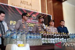 Operasi Pekat Polres Gorontalo Utara sita 694 liter minuman keras