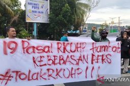 Jurnalis Manokwari bersama AJI tolak pengesahan RKUHP
