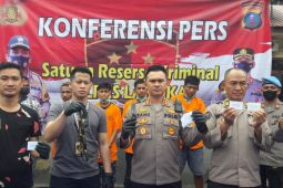 Kurang dari 24 jam,  Satreskrim Polres Langkat tangkap empat pelaku pemerasan supir dari Aceh
