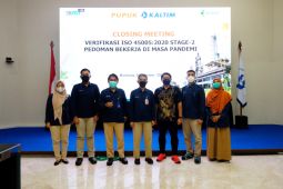 Pupuk Kaltim raih Sertifikat ISO/PAS 45005:2020 wujudkan lingkungan kerja aman COVID-19