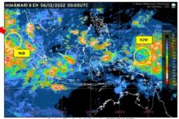 Bibit siklon tropis 96B jadi siklon tropis berkategori tinggi