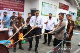 Kejaksaan Negeri  Kisaran musnahkan barang bukti narkotika