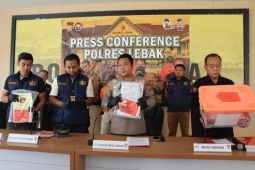 Polres Lebak amankan tersangka diduga korupsi dana sosial