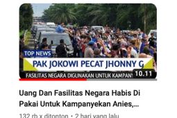 Hoaks! Menkominfo dipecat setelah ikut kampanye Anies