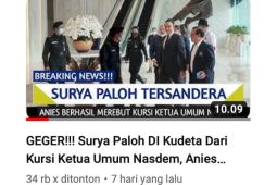 Hoaks! Anies Baswedan gantikan posisi Surya Paloh di NasDem