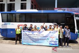 Sudah Lama Dinantikan, Mobil Sehat PT Timah Tbk Langsung Diserbu Warga Desa Baskara Bakti