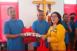 Napi rayakan Natal bersama keluarga di Lapas Rajabasa