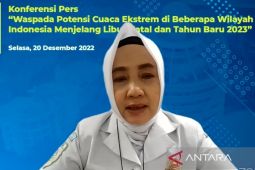Masyarakat diminta waspada cuaca ekstrem saat Natal dan Tahun Baru