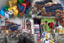 KJTV Malut salurkan ratusan paket bantuan sembako jelang Natal-Tahun Baru