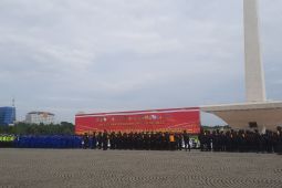 Polri Apel Gelar Pasukan Operasi Lilin 2022 di Monas