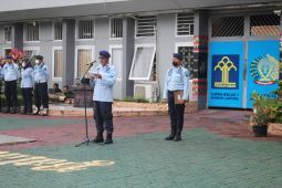 Lapas Rajabasa gelar apel siaga jelang Natal dan Tahun Baru 2023