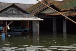 Banjir rob landa dua desa di pesisir utara Subang