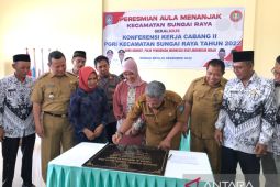 Muda Mahendrawan resmikan Aula Menanjak di Kecamatan Sungai Raya