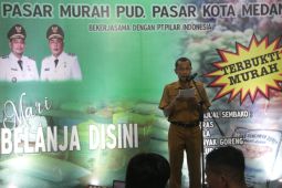 Perumda  Pasar  gelar gebyar pasar murah pada tiga lokasi di Medan