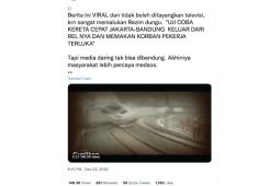 Hoaks! Video kecelakaan kereta cepat Jakarta-Bandung
