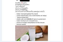 Hoaks! Air kelapa sebabkan kelainan pada bayi