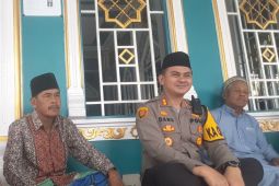 Kapolres Langkat pamit kepada jamaah masjid Al Ikhwan