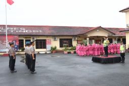 Kapolres Tebing Tinggi pimpin upacara kenaikan pangkat 48 personel