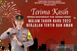 Perayaan Tahun Baru 2023 di Bangka Barat aman dan tertib