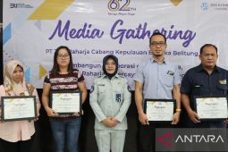 Jasa Raharja Babel berikan penghargaan kepada awak media