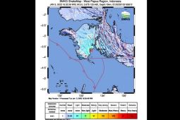 Gempa dangkal magnitudo 5 guncang wilayah Kaimana Papua Barat