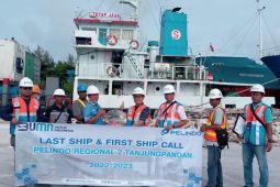 Pelindo Tanjung Pandan menyambut kedatangan kapal pertama 2023