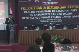 KPU Bangka kukuhkan puluhan orang petugas PPK
