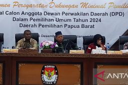 KPU Papua Barat  terima 15 pendaftar DPD RI