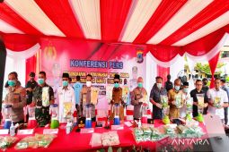 Polda Kalsel ungkap pengiriman 49 Kg narkoba jaringan Malaysia