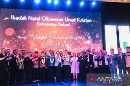 Ratusan umat Kristiani Kabupaten Bekasi rayakan Natal bersama