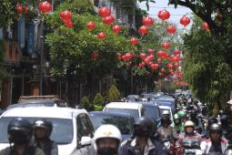 Kawasan heritage Denpasar dihiasi lampion