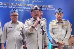 Mentan pastikan jumlah pupuk subsidi untuk petani tak turun tahun ini