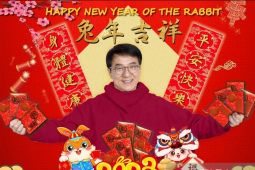 Perayaan Imlek, Jackie Chan bagi-bagi angpao, Rainie Yang nikmati masakan nenek