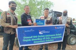 XL Axiata Dukung Cegah Stunting Bagikan Makanan Sehat di Banyuasin
