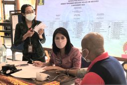 Warga binaan Rutan Negara mendapat vaksin COVID-19 booster kedua