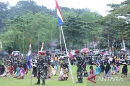 Aksi  teatrikal perjuangan warnai peringatan Merah Putih Sangasanga