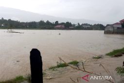 Embung jebol rumah dan padi warga teredam banjir, ketinggian air capai 50-80 sentimeter