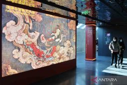 Pusat Seni Mural Kuil Fahai di Beijing, China