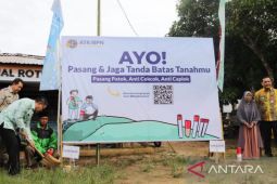 13 ribu tanah di Kalsel dipasang patok serentak ikuti gerakan nasional