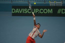 Hari pertama play off Piala Davis, Indonesia imbang lawan Vietnam