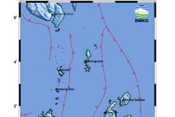 Gempa magnitudo 6.0 guncang Melonguane Sulut