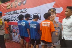 Polresta Bogor tangkap empat sekawan pelaku pengeroyokan dan pencurian