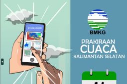 BMKG prakirakan hujan petir di 10 wilayah Kalsel pada Selasa siang