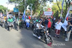 KPU Jembrana gelar pawai parpol sosialisasi Pemilu 2024