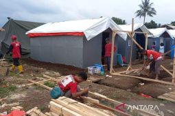 PMI Kaltara kembali bangun 5 hunian darurat untuk korban gempa di Cianjur