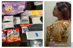 Polsek Banjarmasin Tengah tangkap ibu rumah tangga simpan 324,42 gram sabu-sabu