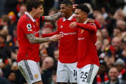 Manchester United kalahkan Leicester 3-0