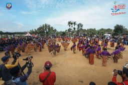 Bupati Bangka Selatan Meriahkan Pagelaran Tari Tigel di Simpang Rimba